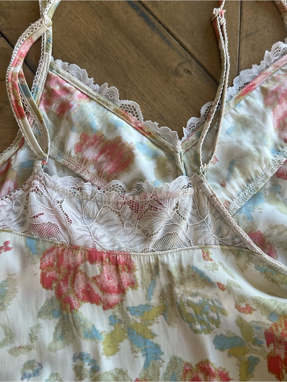 Free People FP Intimately First Date Floral Print Lace Maxi Slip Dress Womens S - Picture 7 of 9
